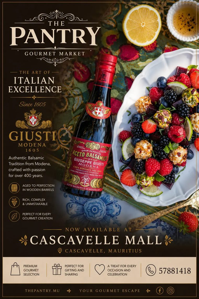 The Pantry, Mauritius gourmet market — product poster